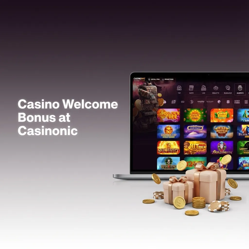 Casinonic welcome bonus banner showing 550% up to AU$5,000 for new Australian live casino players