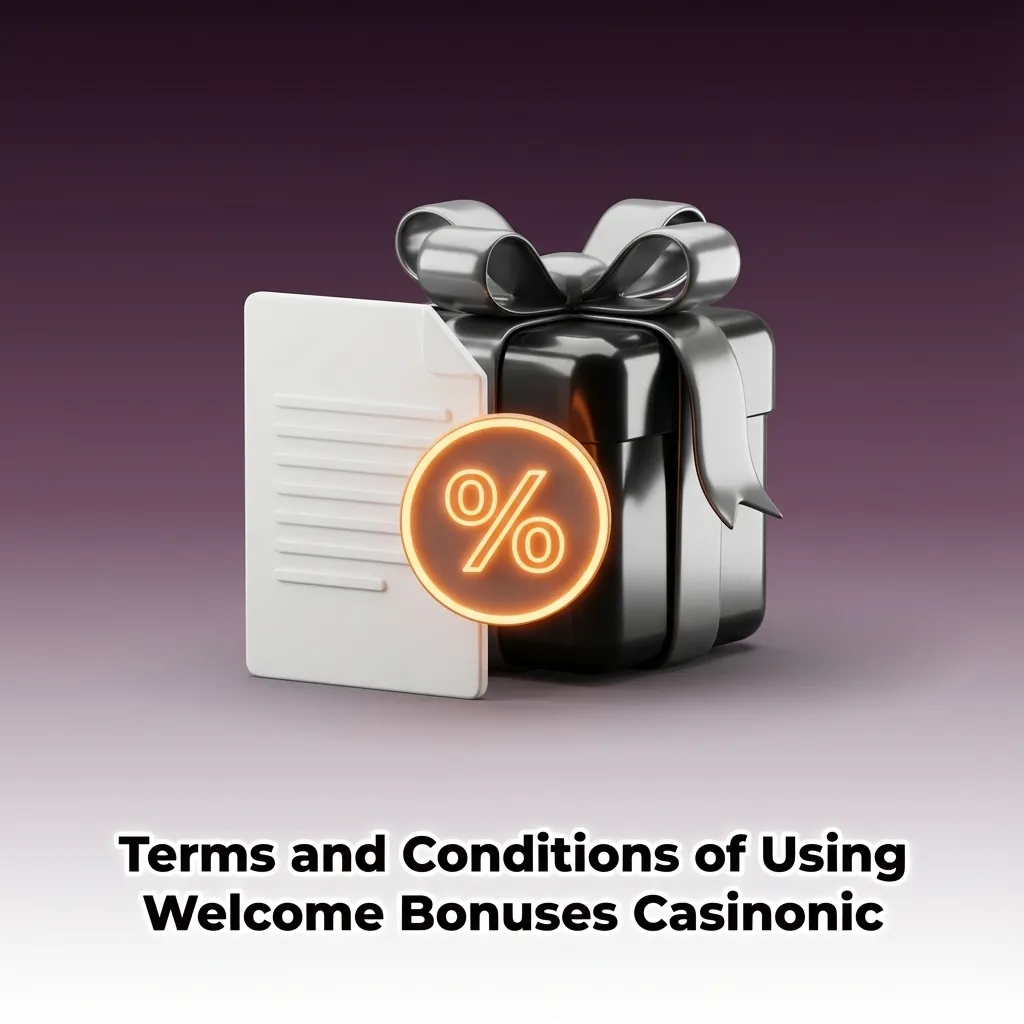 Infographic titled “Casinonic Welcome Bonus Terms” listing wagering rules, limits, eligibility, game restrictions, and bonus conditions.